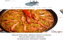 Tablet Screenshot of paellasycatering.com